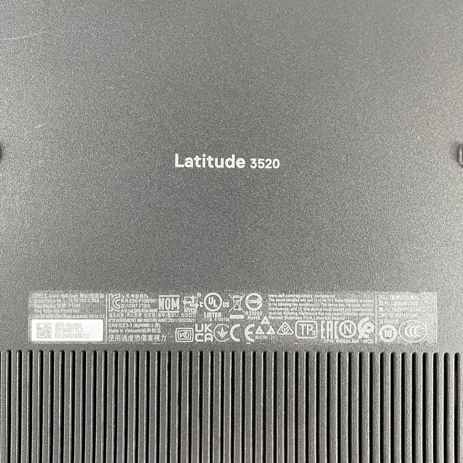 Dell Latitude 3520 15.6" i5-1135G7 2.40 GHz 8 GB RAM No SSD/OS/AC16
