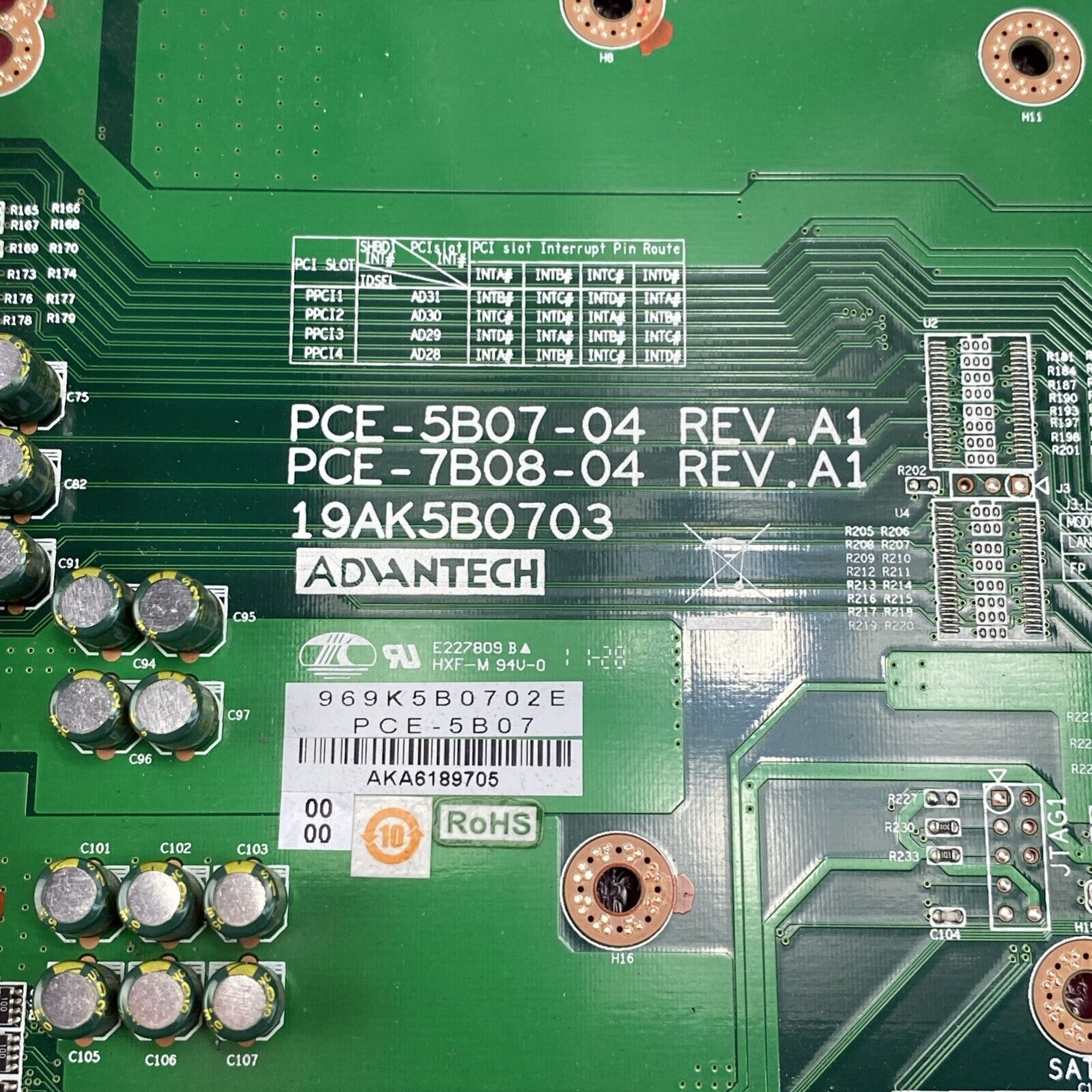 Advantech PCE-5B07 Passive Backplane