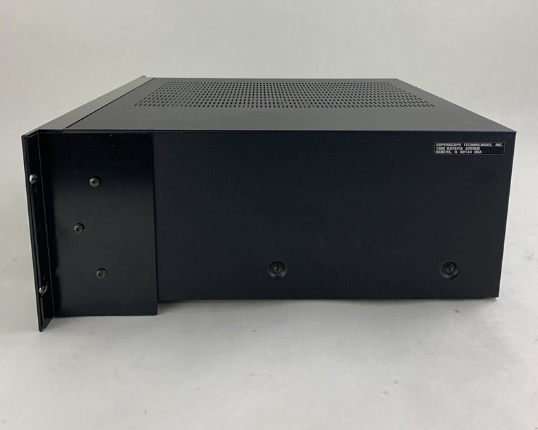 SuperScope PAC770U Professional Sound System Mixer CD Player Tested Mic 1 Bad