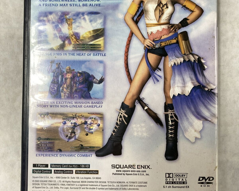 PS2 Final Fantasy X  + FF X-2 for Sony PlayStation 2 Bundle