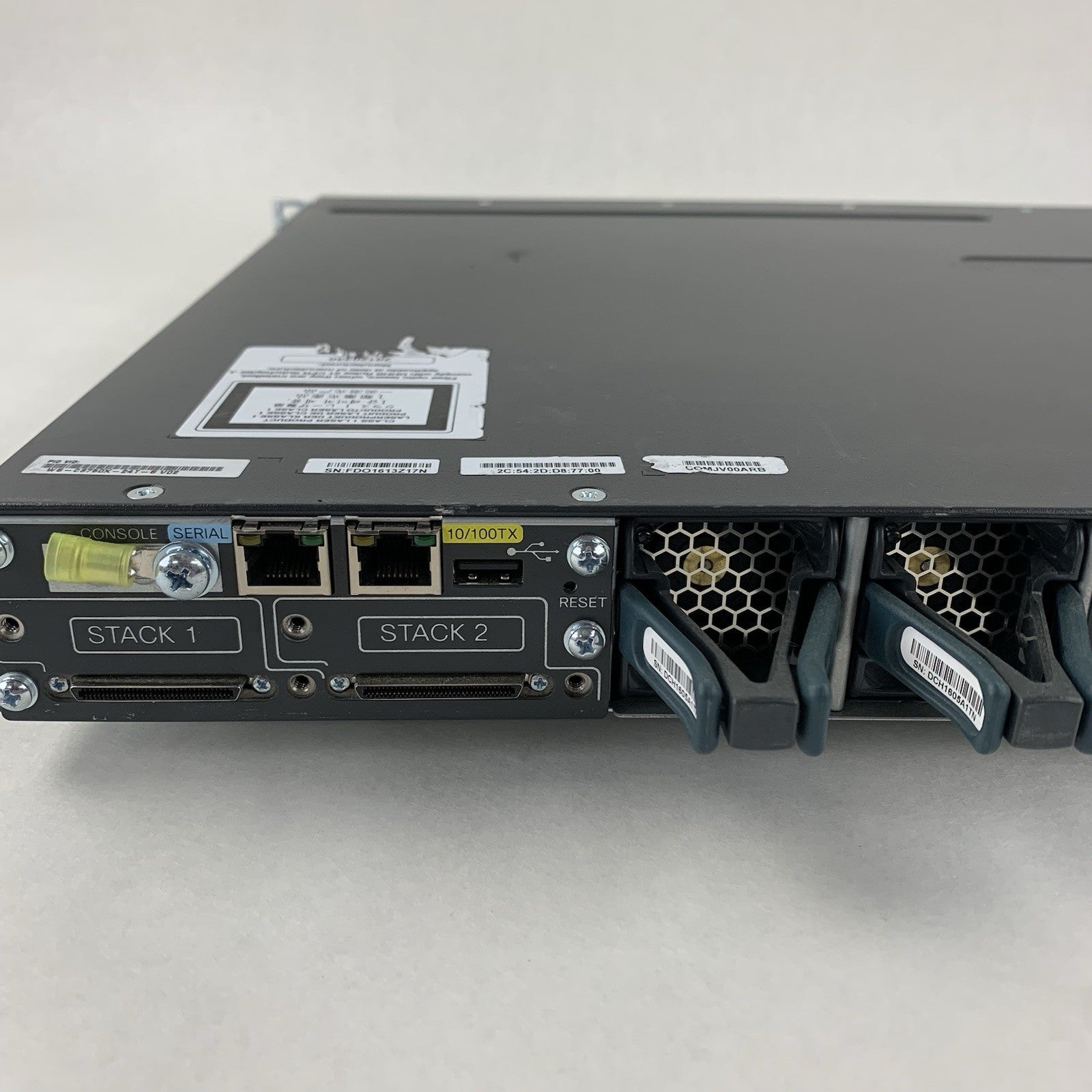 Cisco WS-C3750X-24T-S V02 24-Port Gigabit Ethernet Switch Tested Reset6