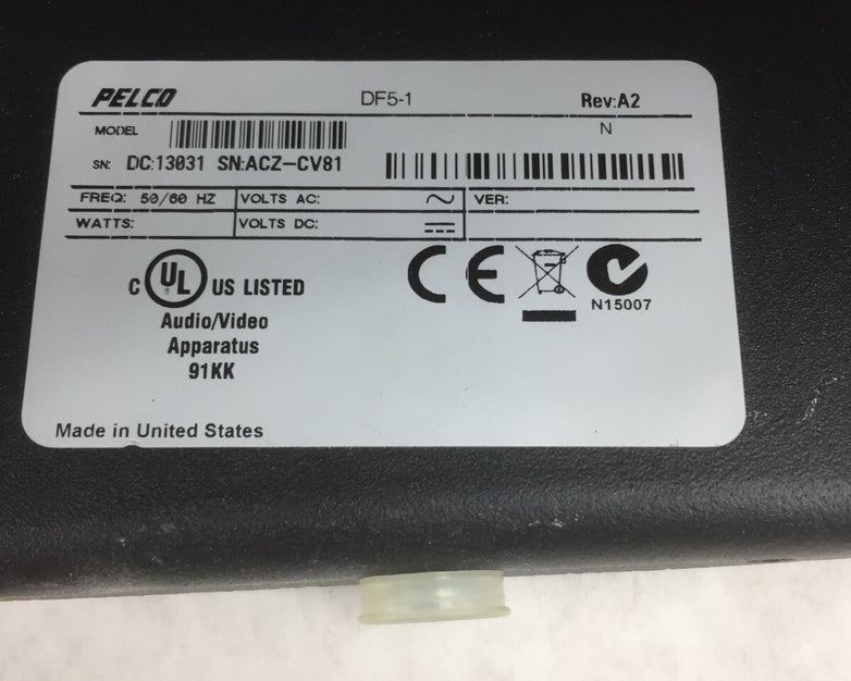 Pelco DF5-0  Camera Housing and Lid Grade C