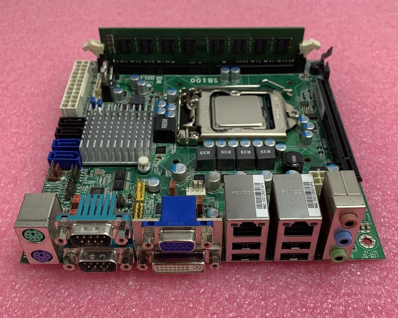 DFI SB100-NRM Motherboard Intel Core i7-2600 3GHz 2GB RAM w/ Shield