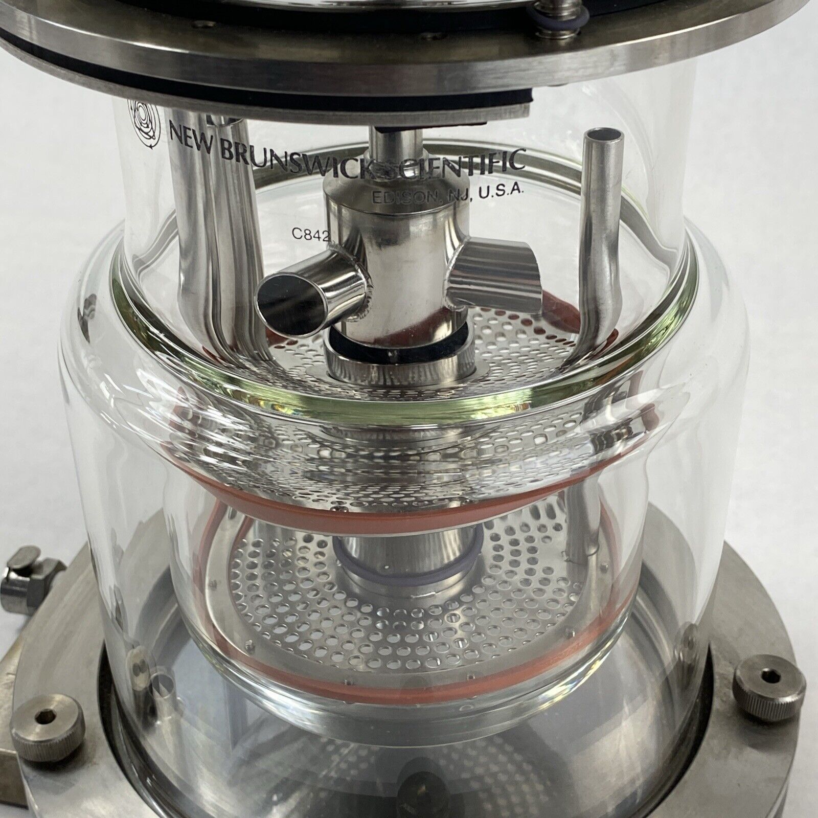 New Brunswick Scientific C842 Glass Jacketed Vessel Bioreactor