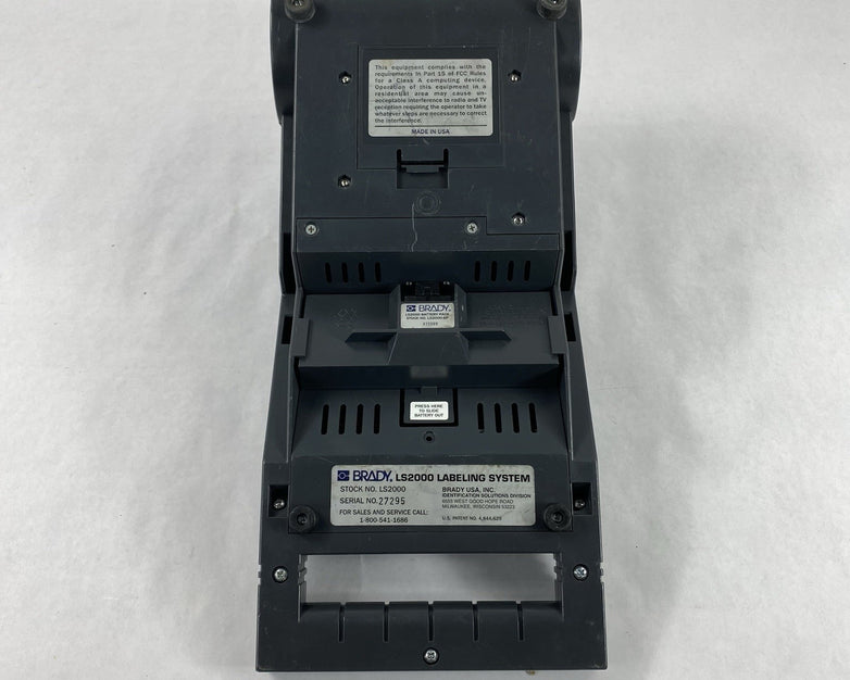 Brady LS2000 Labeling System Portable Printer 4 Line Display Power Tested