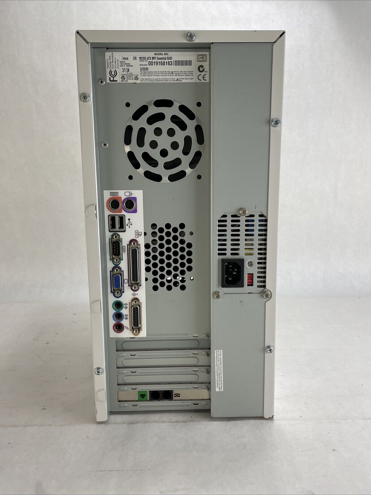 Gateway Essential 500C MT Intel Celeron 500HMz 64MB RAM No HDD No OS