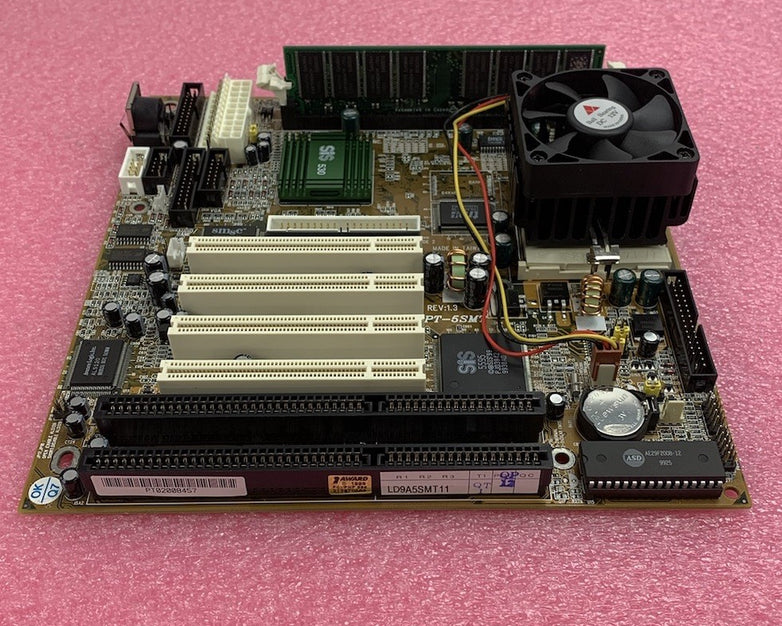 Azza PT-5SMT Motherboard AMD K6-2 450MHz 32MB RAM No Shield