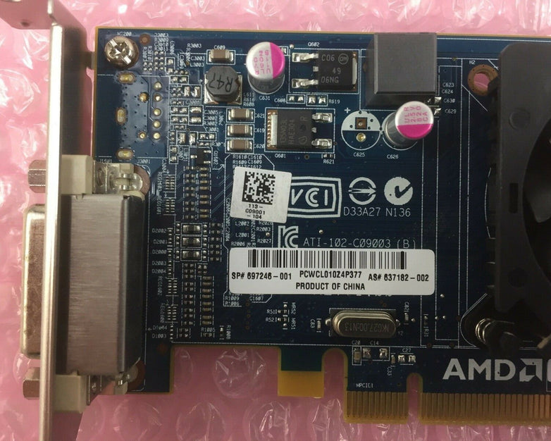 Dell AMD Radeon ATI-102-C09003 (B) 512MB PCI Express Video Card Low Profile