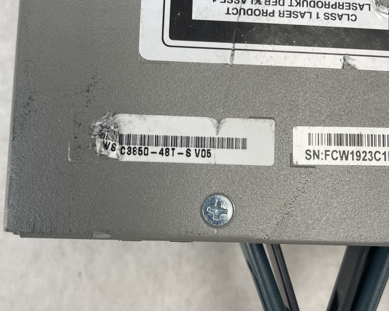 Cisco Catalyst WS-C3850-48T-S 48 Port 1X PSU Tested Reset