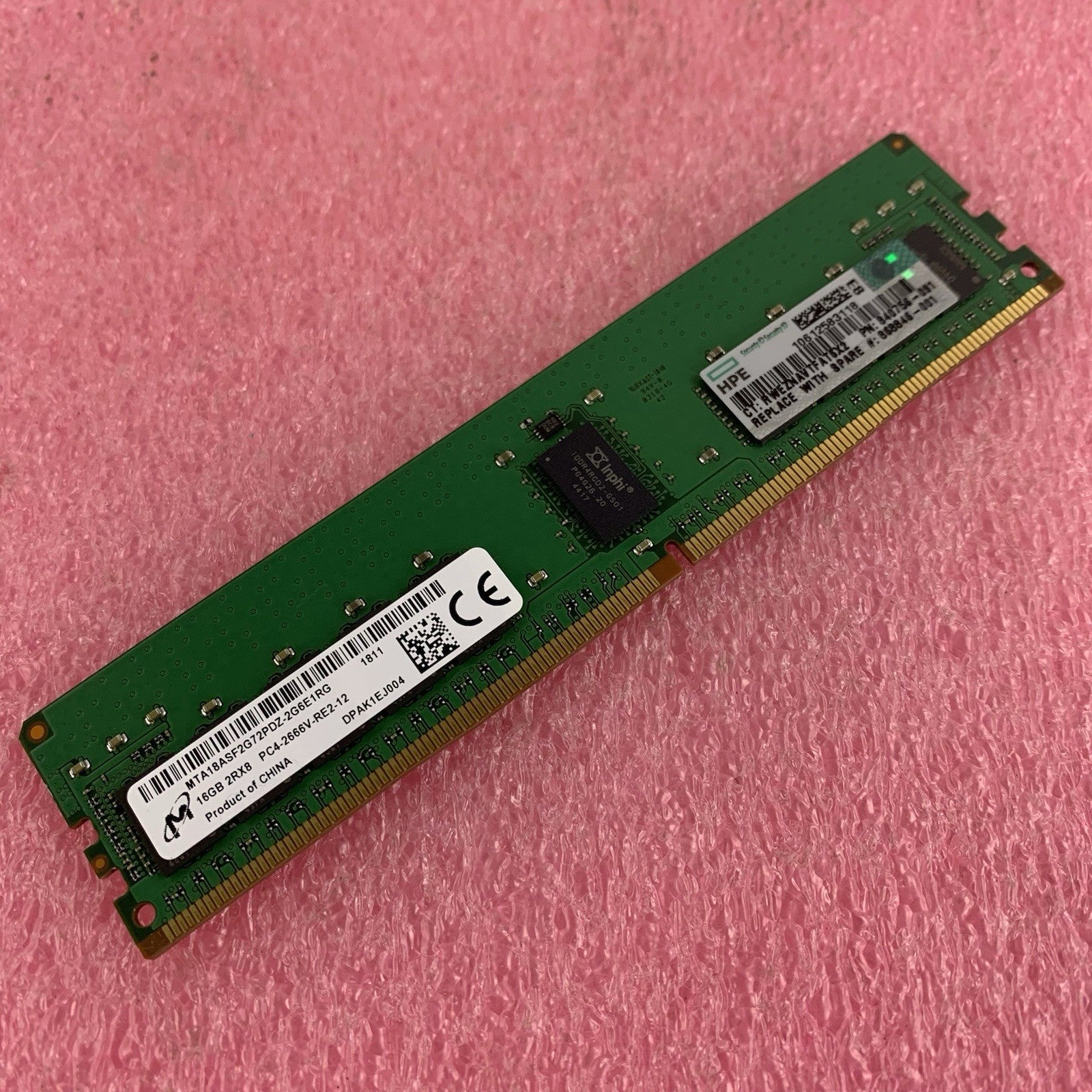Micron MTA18ASF2G72PDZ-2G6E1RG 16 GB  PC4-2666V DDR4 SDRAM RDIMM Server Memory0