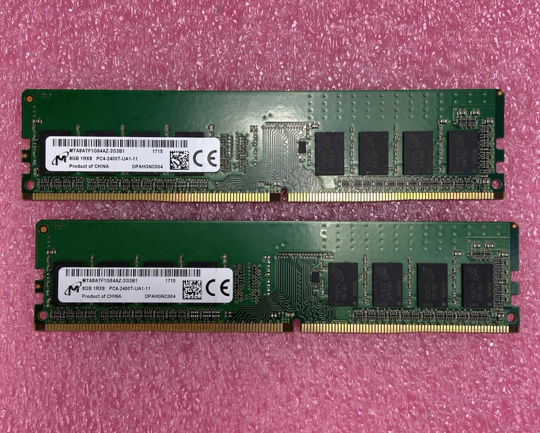 Micron 8GB DDR4 PC4 2400MHz Desktop RAM Memory Module MTA8ATF1G64AZ-2G3B1 16GB K
