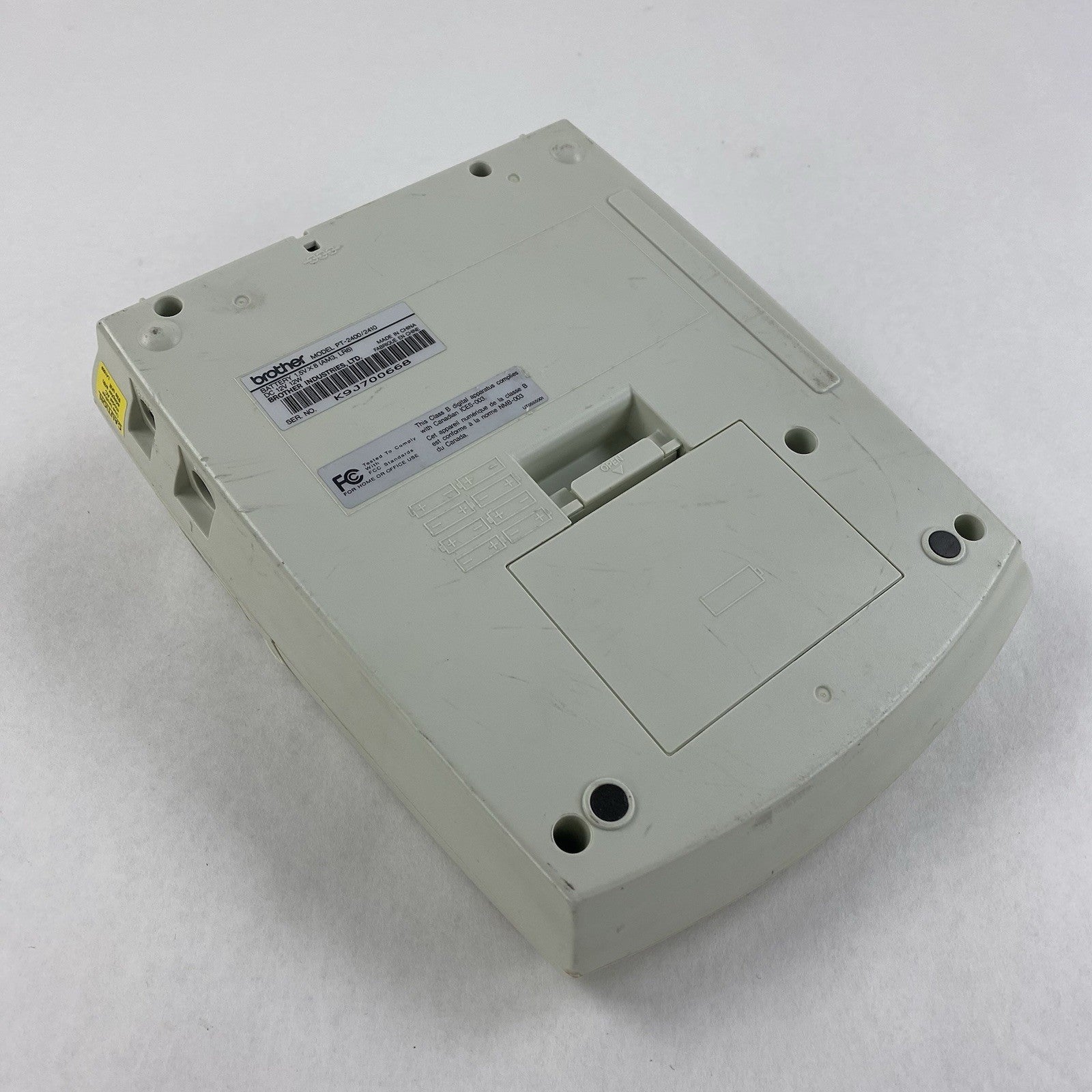 Brother P-Touch Model PT-2410 Labeling System w/ AC Adapter Power Tested