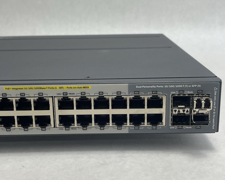 HP 2920-48G PoE+ Switch J9729A 48-Port With J9731A Network Switch No PS