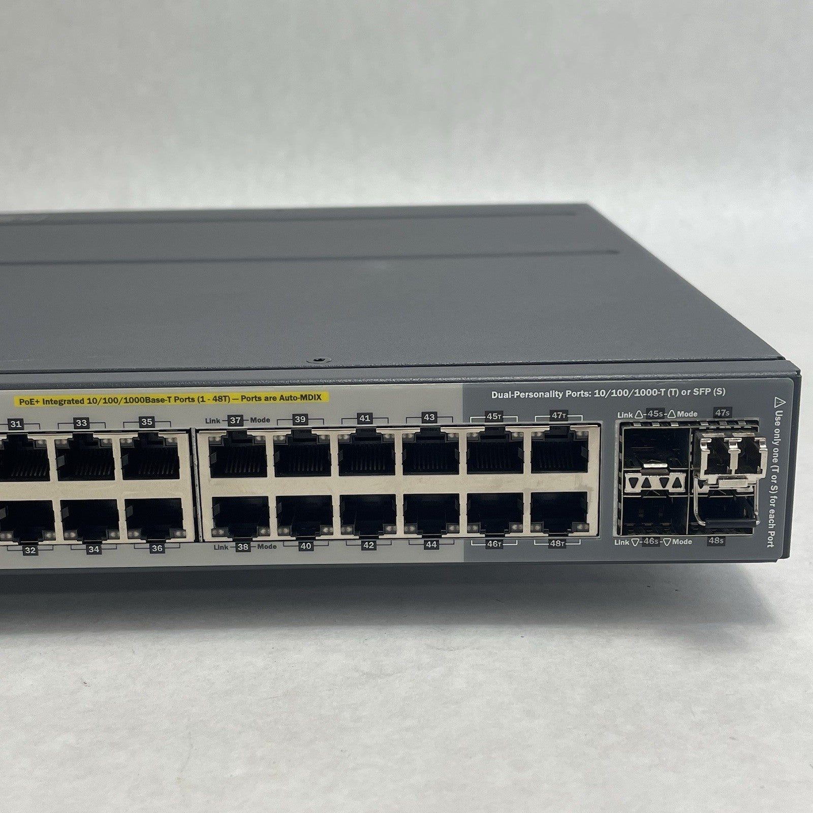 HP 2920-48G PoE+ Switch J9729A 48-Port With J9731A Network Switch No PS2