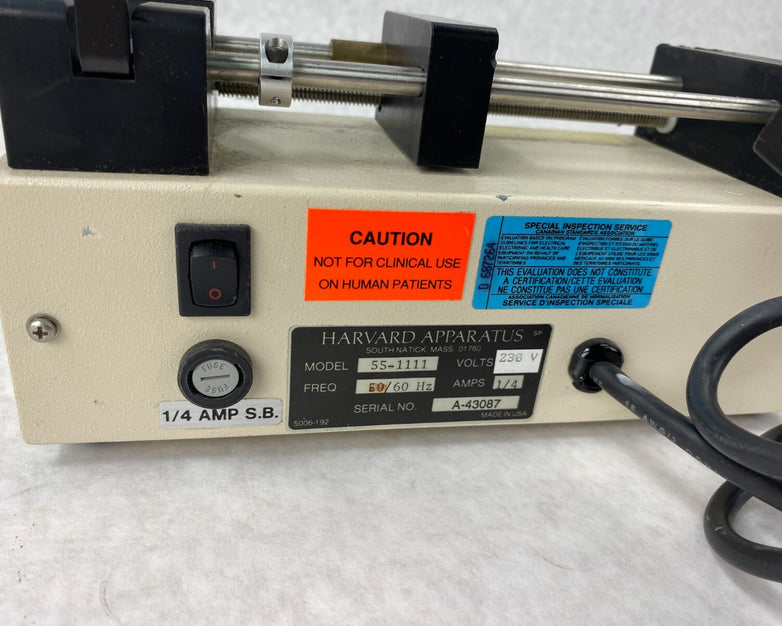 Harvard Apparatus Digital Syringe Pump 11 115/230V 50/60Hz 55-1111