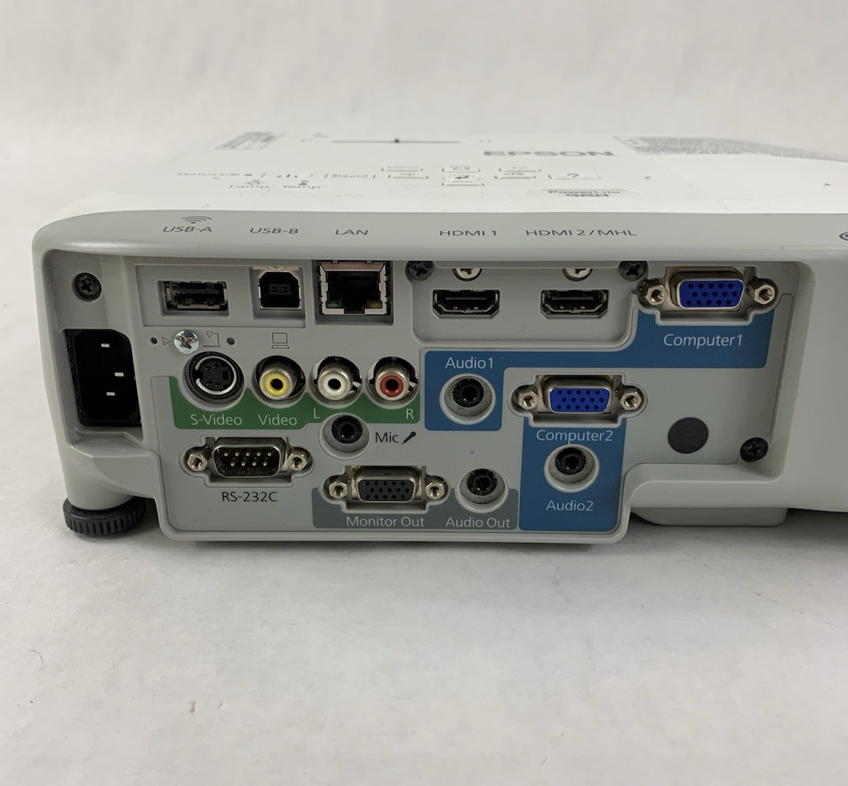 Epson PowerLite 98H H687A LCD Lamp Projector 1738 Lamp Hours - No Remote4