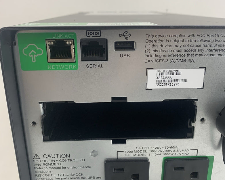 APC SMT1500C Smart-UPS 1500VA 120V Uninterruptible Power Supply No Battery