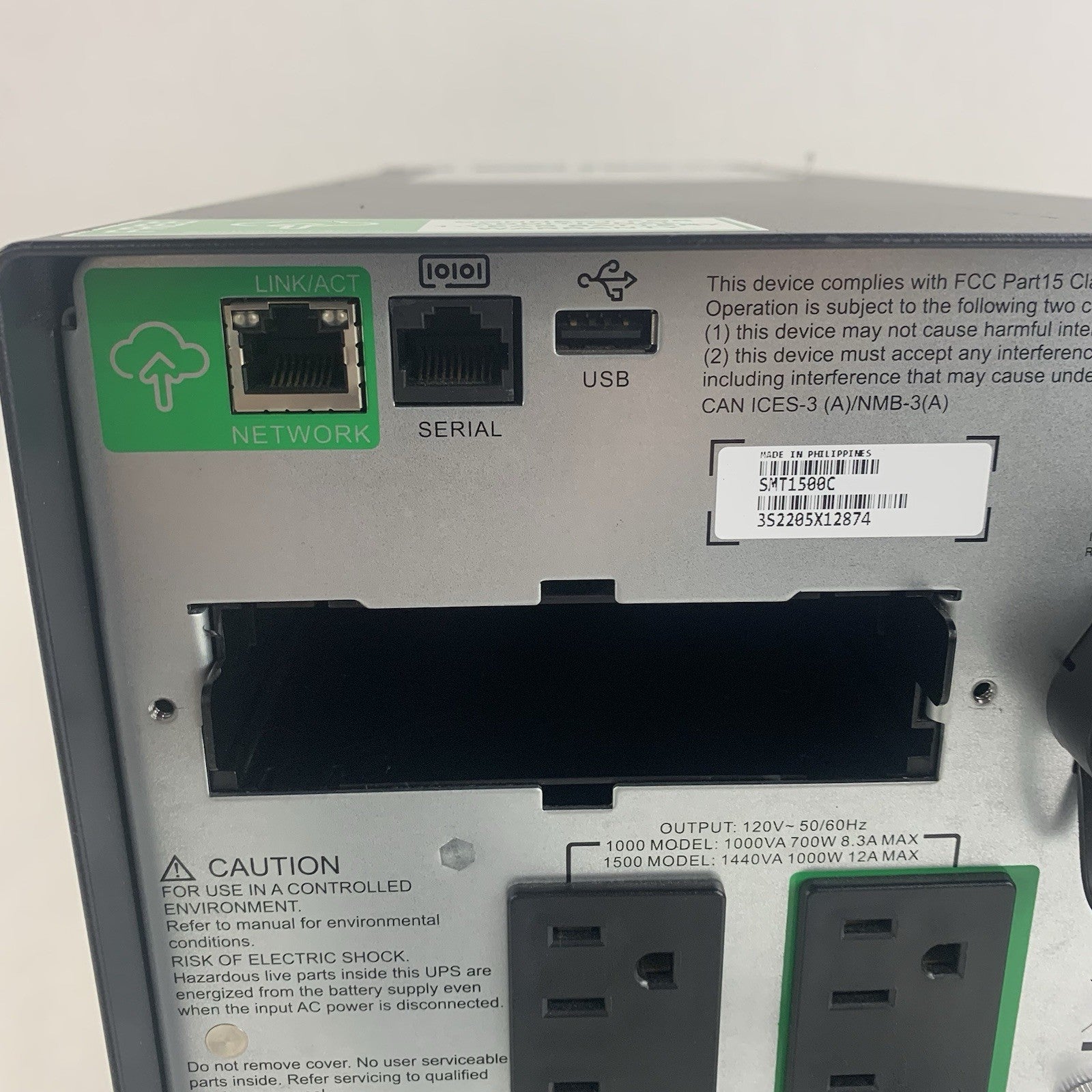 APC SMT1500C Smart-UPS 1500VA 120V Uninterruptible Power Supply No Battery5