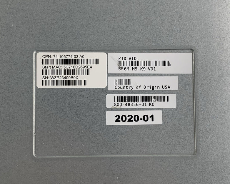 Cisco BE6000M UCSC-C220-M5SX Server 1x Silver 4114 2.2 GHz 32GB Ram No OS No HDD