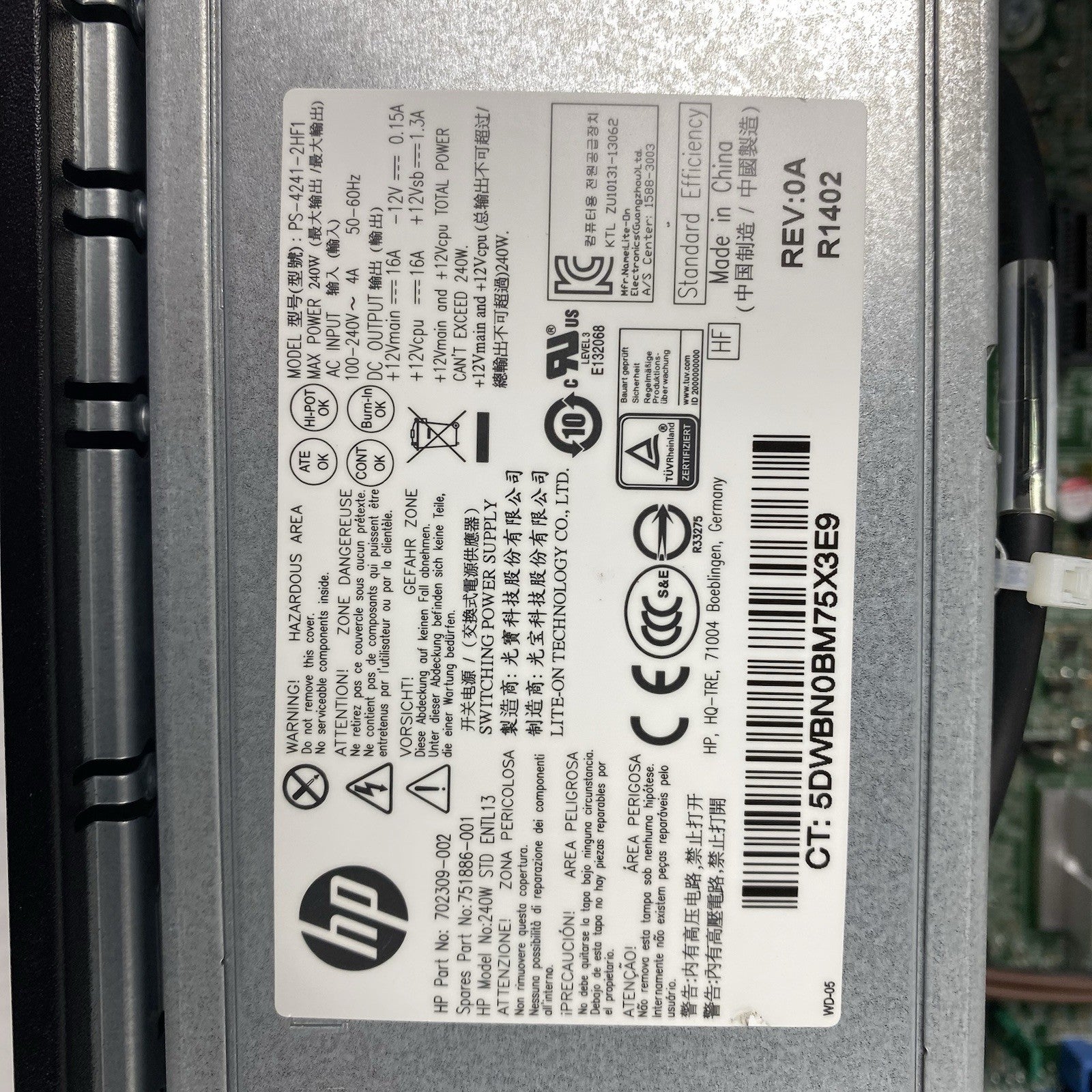 HP ProDesk 600 G1 SFF Intel Core i7-4770 3.4GHz 8GB RAM No HDD No OS