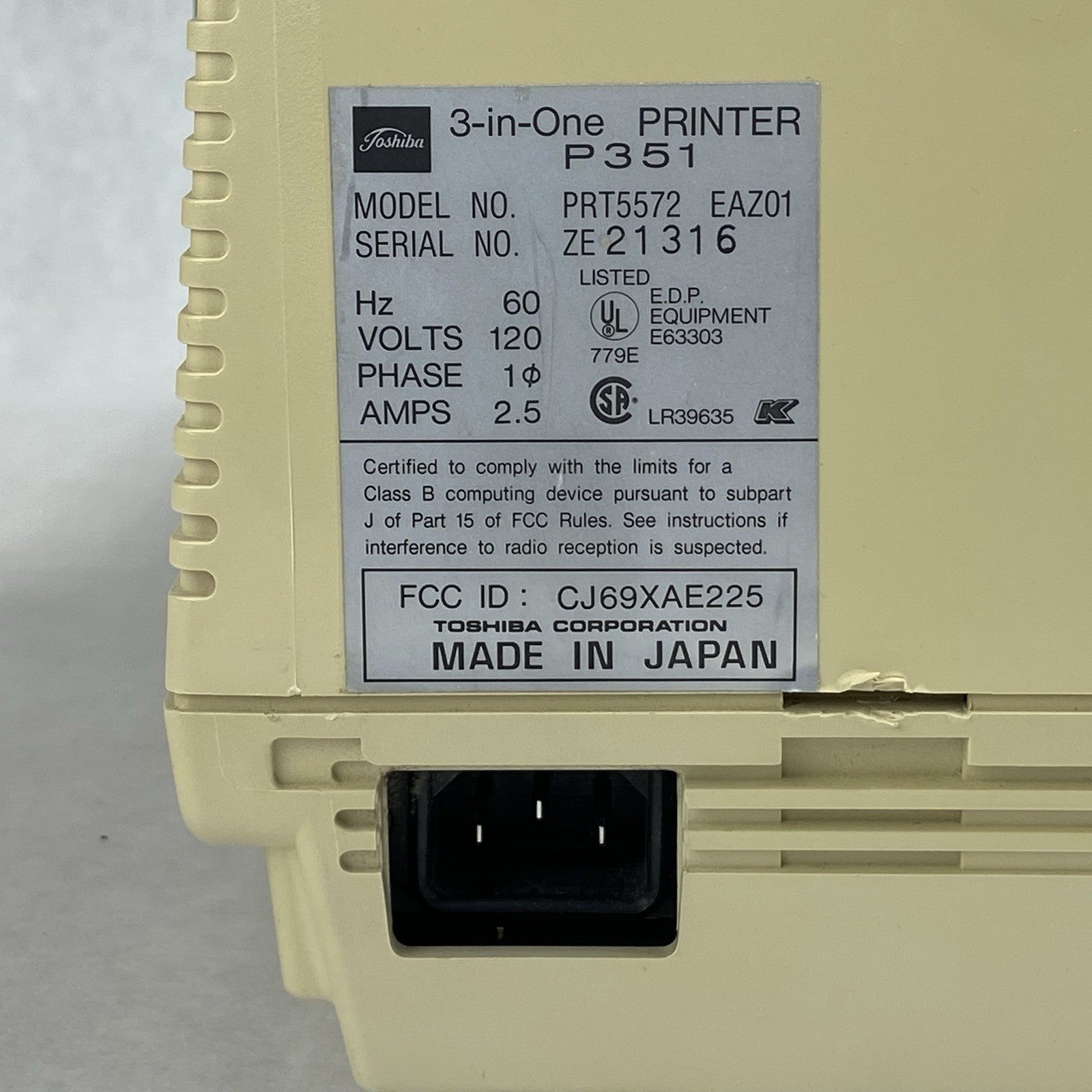 Toshiba P351 3-in-One Printer PRT55729