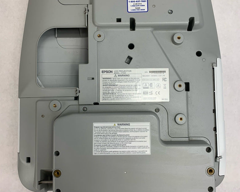 Epson PowerLite 695Wi H740A LCD Lamp Projector 371 Lamp Hours - No Remote