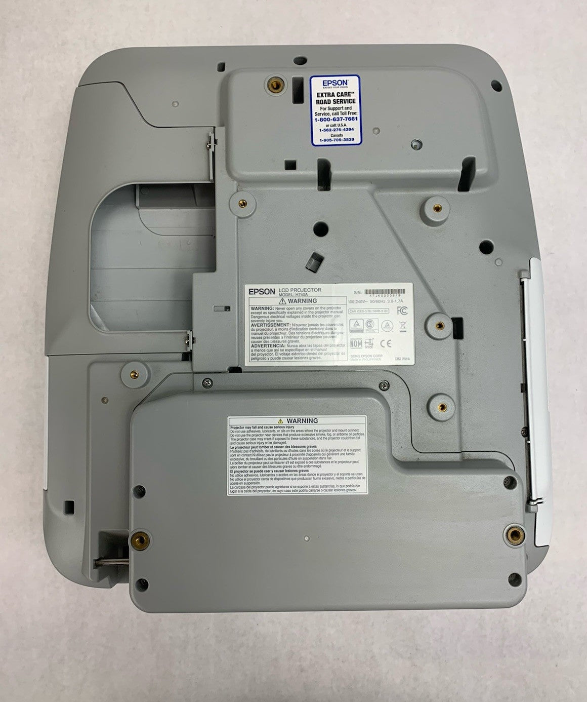 Epson PowerLite 695Wi H740A LCD Lamp Projector 371 Lamp Hours - No Remote6