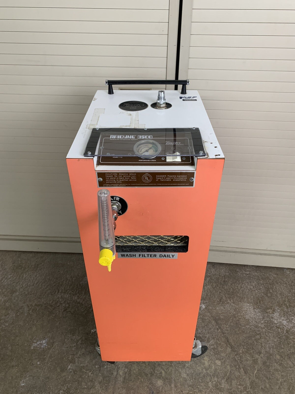 Airdyne 3500 Timeter Instrument Corporation Compressor Powers On Pumps