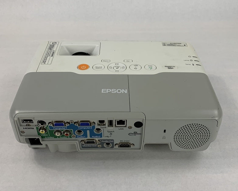 Epson H382F LCD Projector - No Lamp and No Remote - Parts and Repair