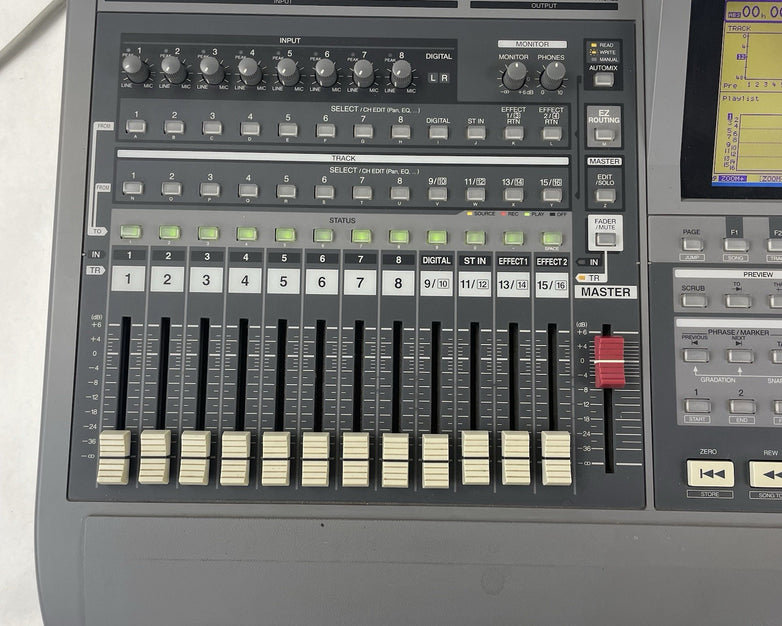 Roland VS-1680 24 bit Digital Studio Workstation Tested For Parts No Power Cord