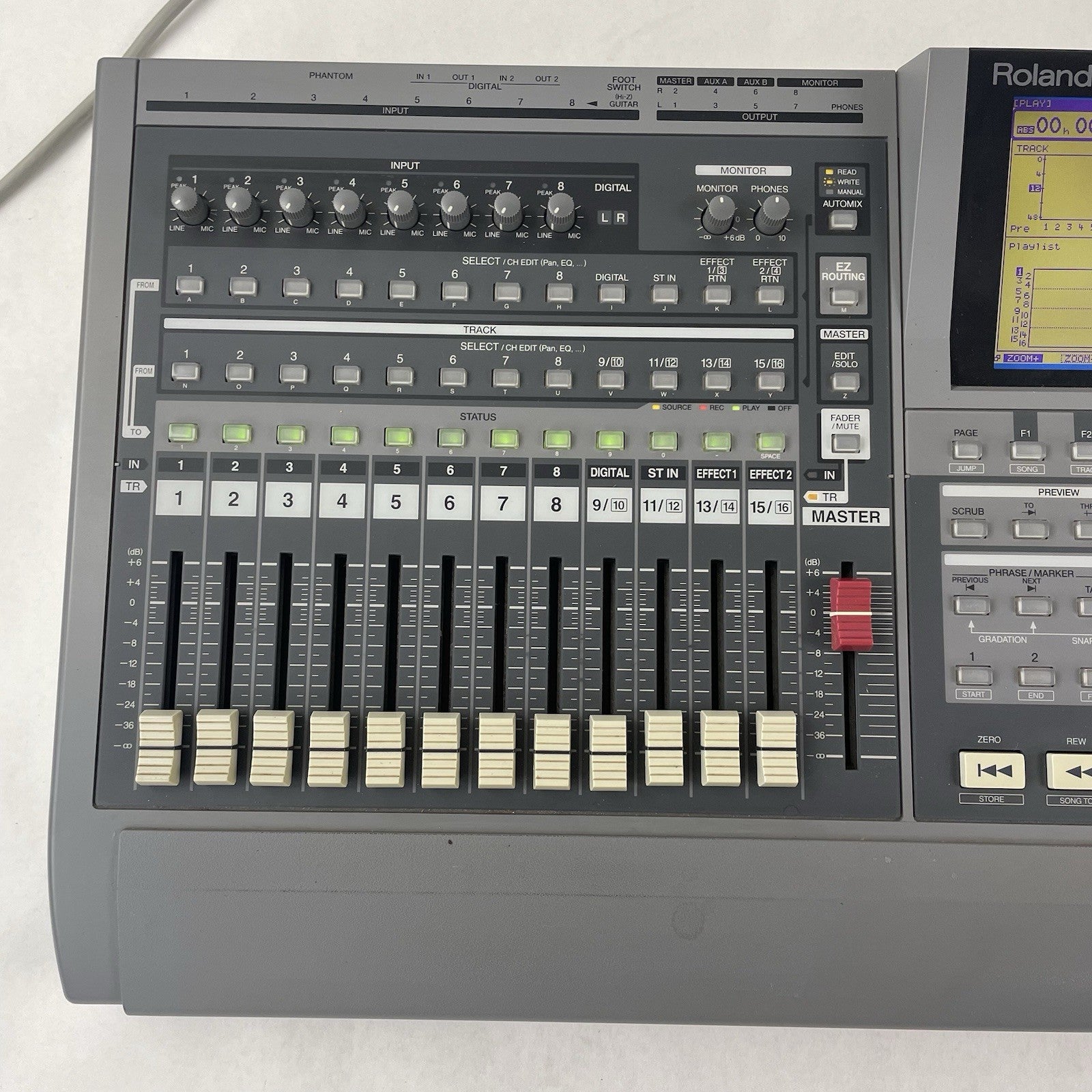 Roland VS-1680 24 bit Digital Studio Workstation Tested For Parts No Power Cord3