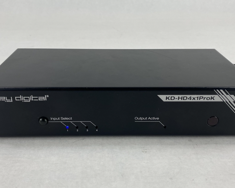 Key Digital KD-HD4x1ProK HDMI Switcher Power Tested No AC Adapter