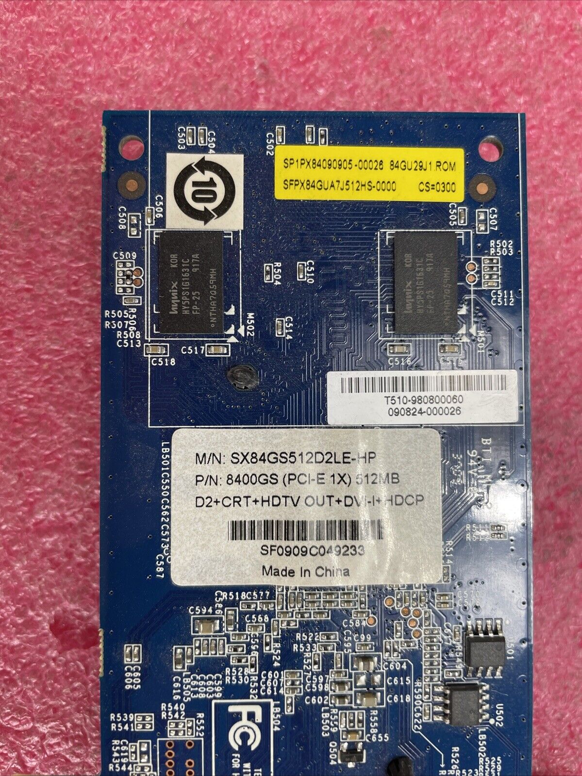 Nvidia GeForce 8400GS 512MB SFPX84 SX84GS512D2LE-HP
