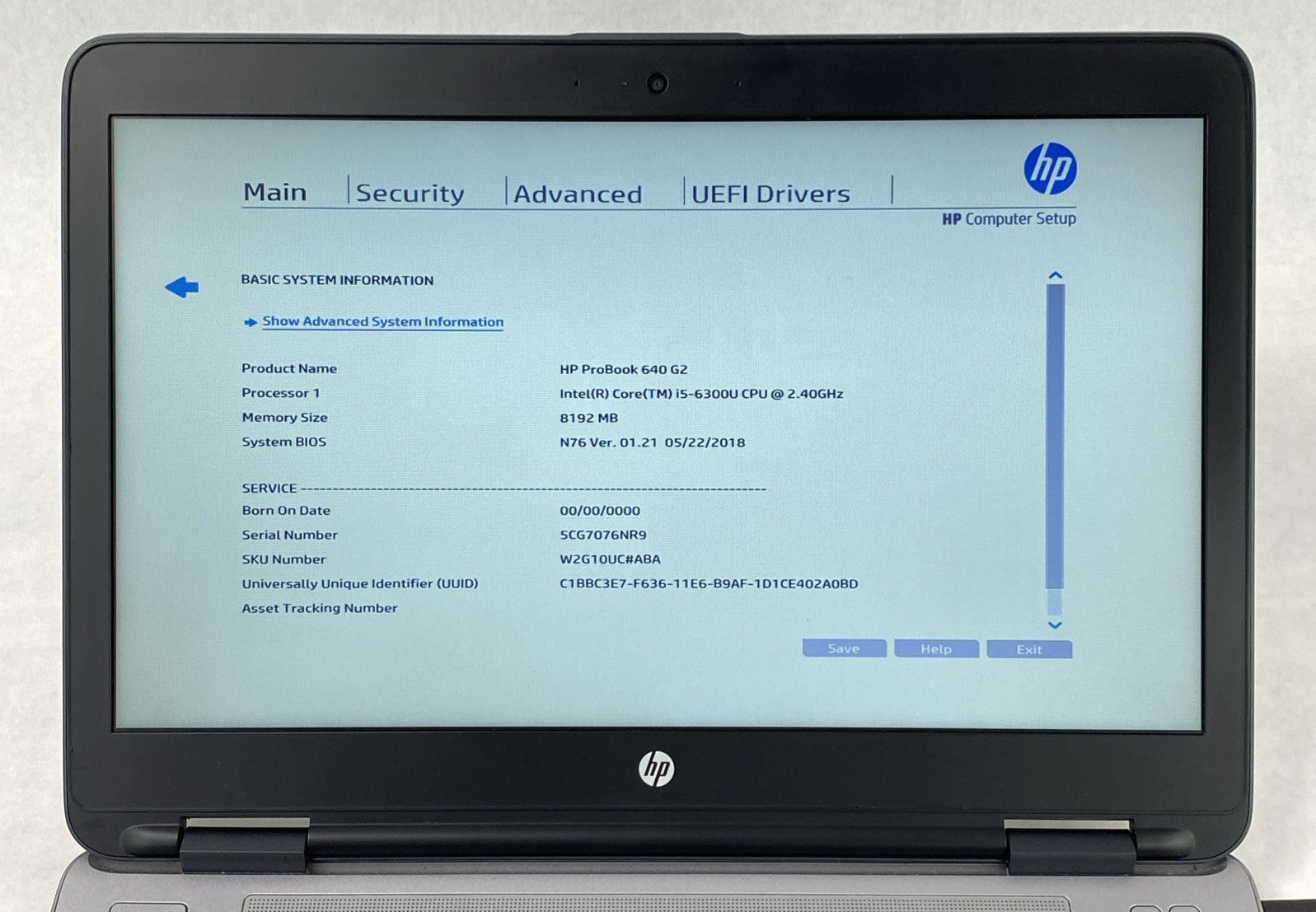 HP ProBook 640 G2 Intel Core i5-6300U 2.40 GHz 8 GB RAM 14" No HDD No OS