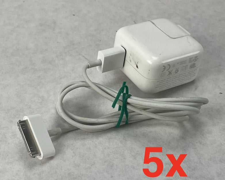 OEM Apple 30-Pin Dock to USB-A Cable Adapter Lot of 6