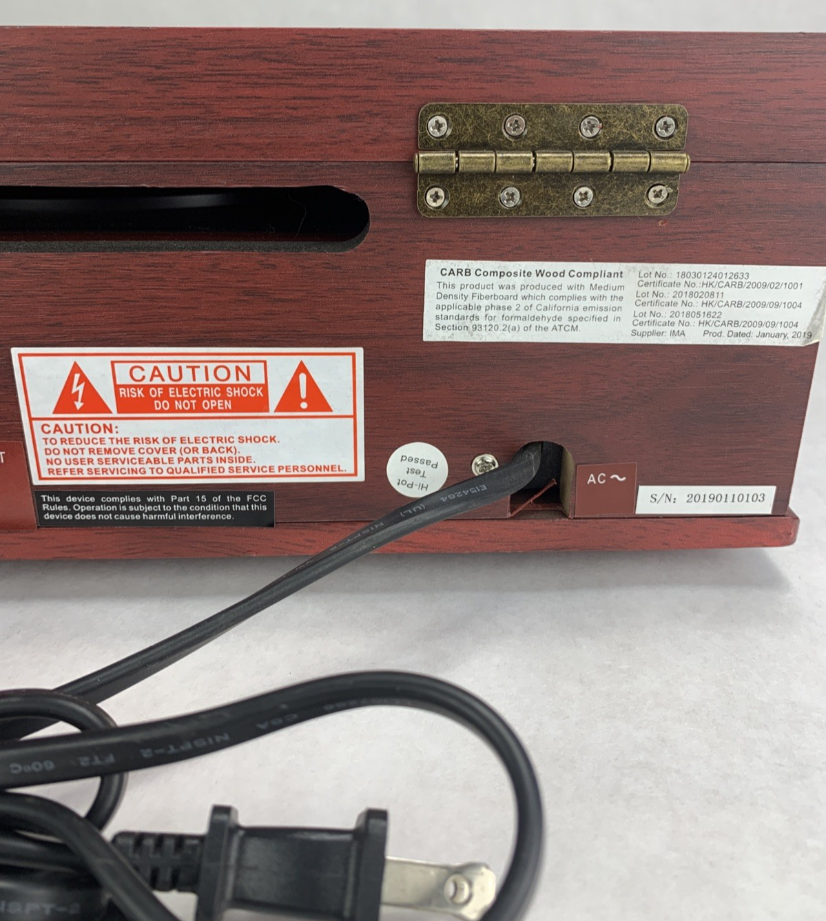 Studebaker SB6052   Turntable AM/FM Radio Stereo Receiver Cassette Player6