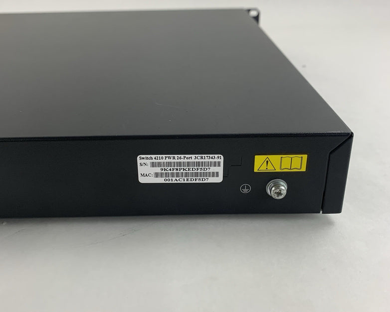 3COM 3CR17343-91 3CR17343 PWR 26-Port Switch PoE Tested and Reset