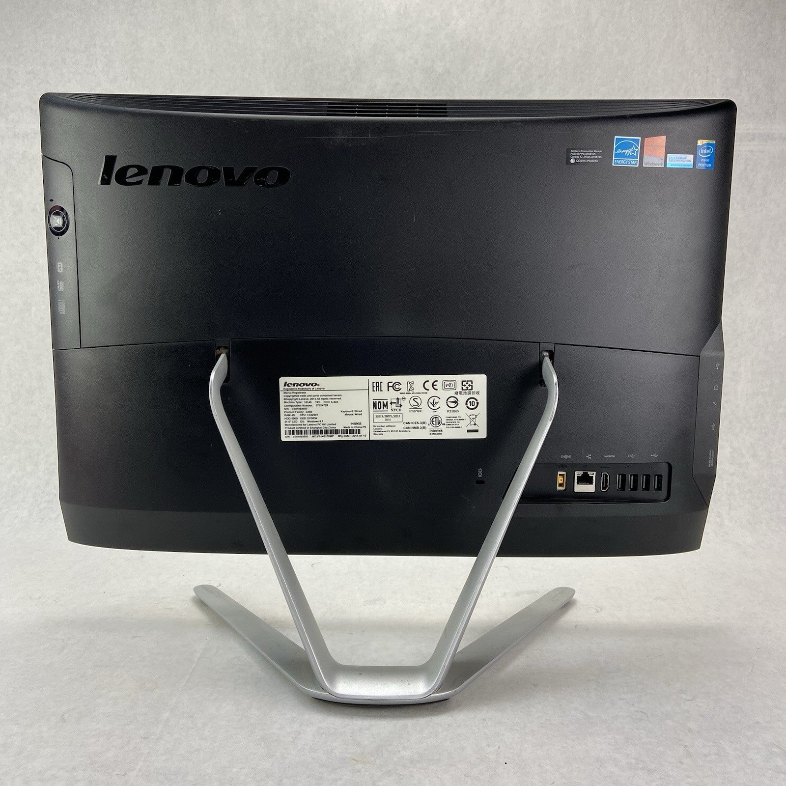 Lenovo C460 AIO Intel Pentium G3220T 2.6GHz 8GB RAM No HDD No OS No AC3