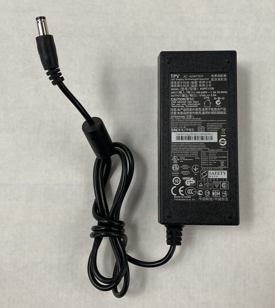 Lot of 2 TPV ADPC1236 12V 3.0A AC Adapter