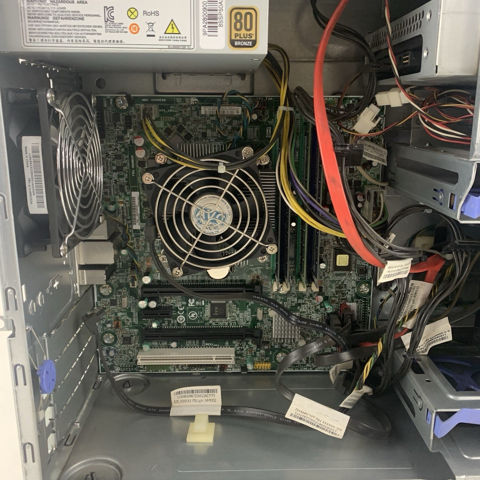 Lenovo ThinkServer TS140 70A4-001MUX E3-1225 V3 3.2 GHz 16 GB Ram No OS No HDD15