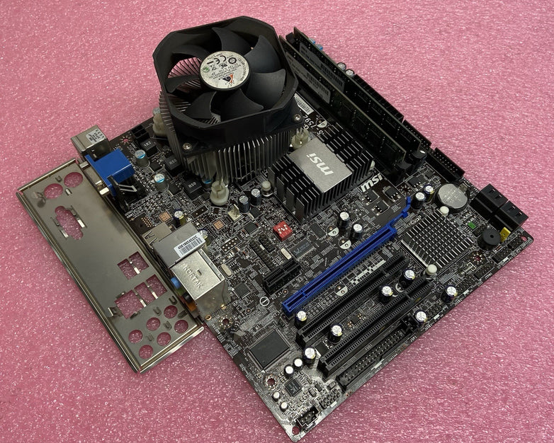 MSI G41M-P33 Motherboard Intel Core 2 Quad Q300 2.5GHz 4GB RAM w/IO Shield