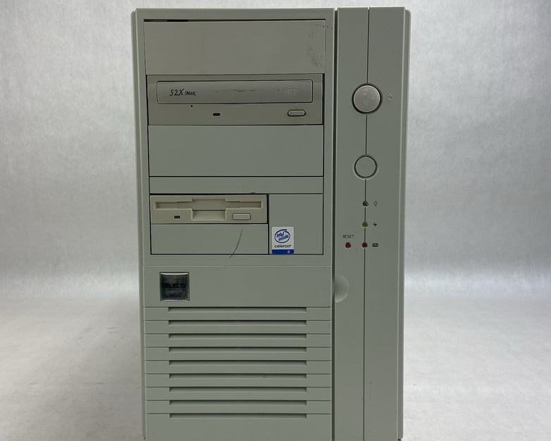 Vintage Inter-Tel Beige Mid Tower Computer Case AGI HP-P3507F5W 350W PSU