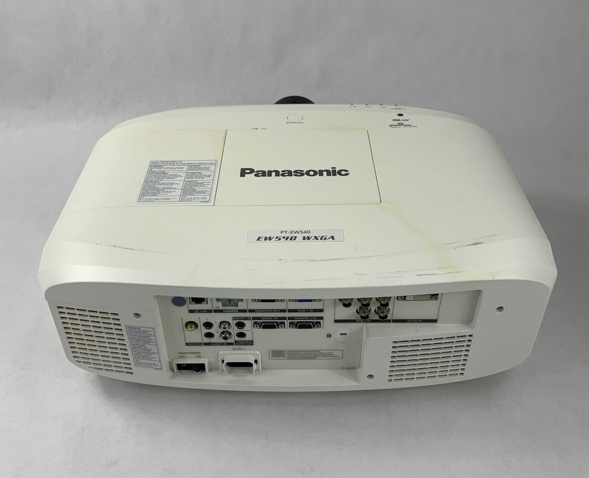 Panasonic PT-EW540 LCD Projector No Cords No Remote