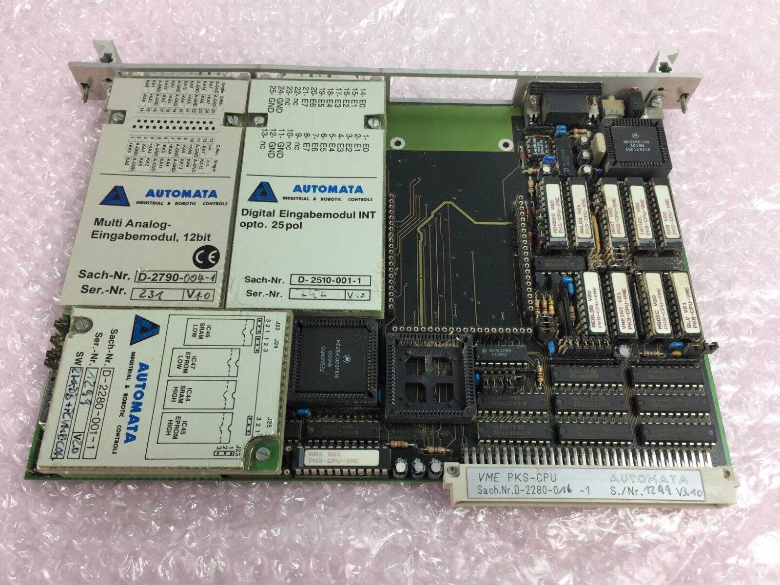 Automata D-2100-022-1 D-2790-004-1 D-2510-001 VME Multi E/A PLC Module Multi/EA