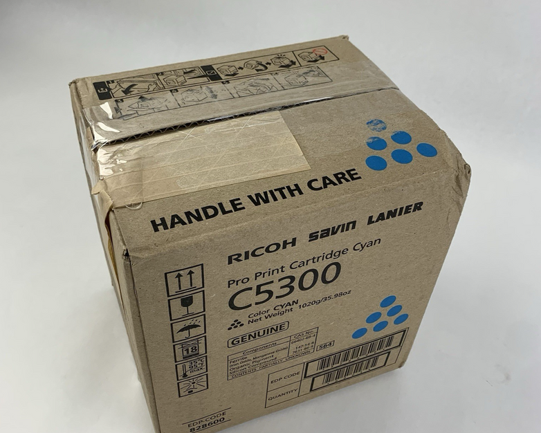 Ricoh Savin Lanier 828600  C5300 Pro Pint Cartridge Cyan Genuine - New