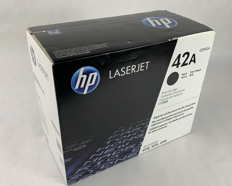 HP LaserJet 42A Q5942A Black Tone Print Cartridge Exp: Dec 2017
