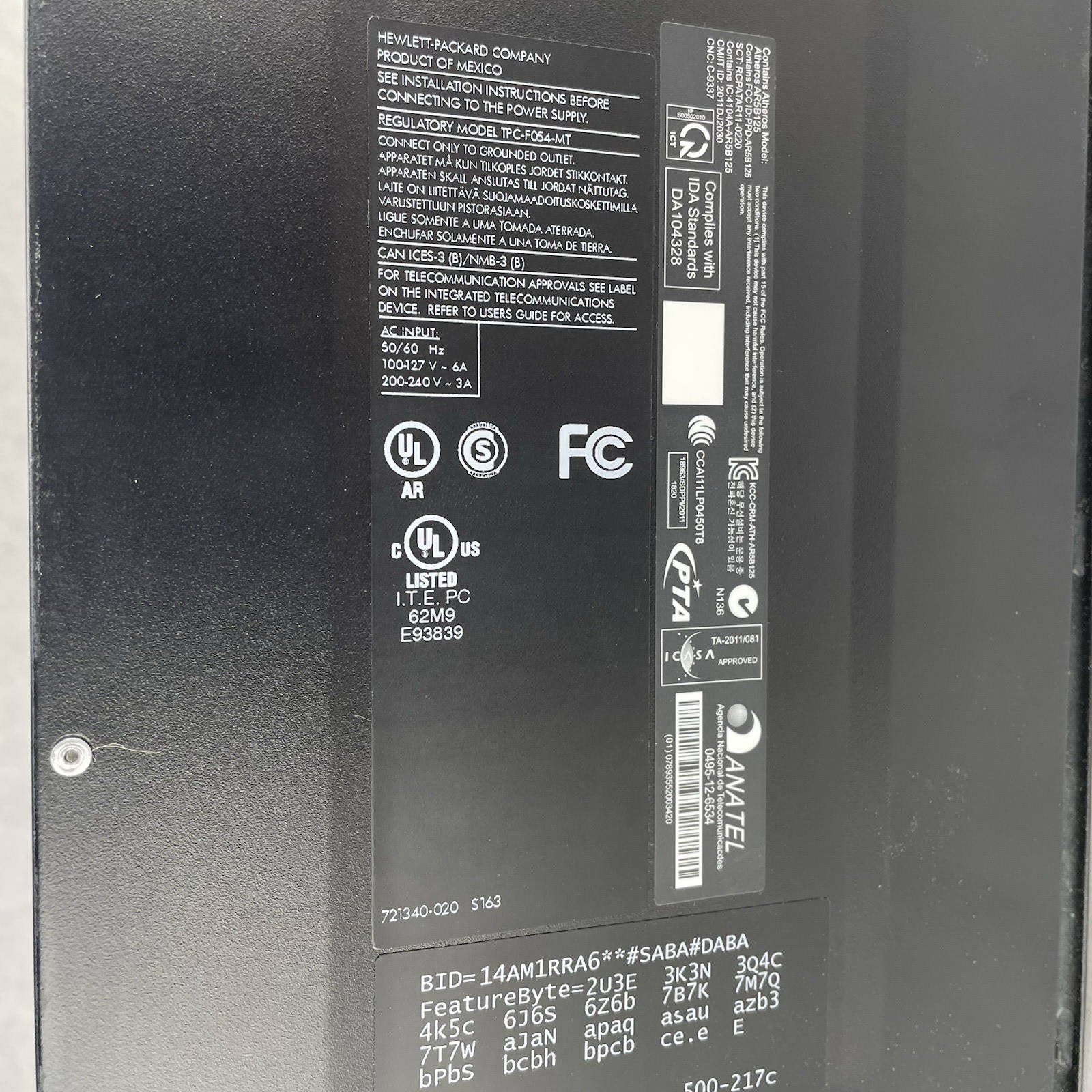 HP Pavilion 500-267C MT AMD A8-6500 3.5 GHz 8 GB RAM No HDD No OS