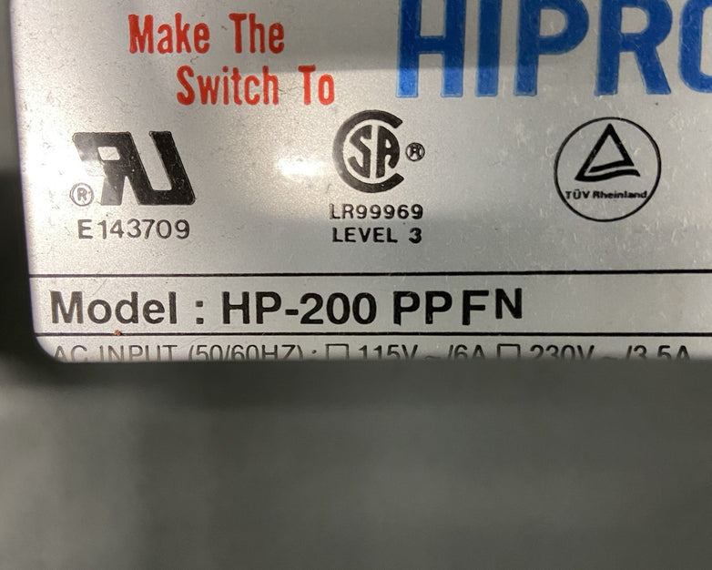 Vintage Zeos Pantera AT Full Tower Computer Case HIPRO HP-200 PPFN 200W AT PSU