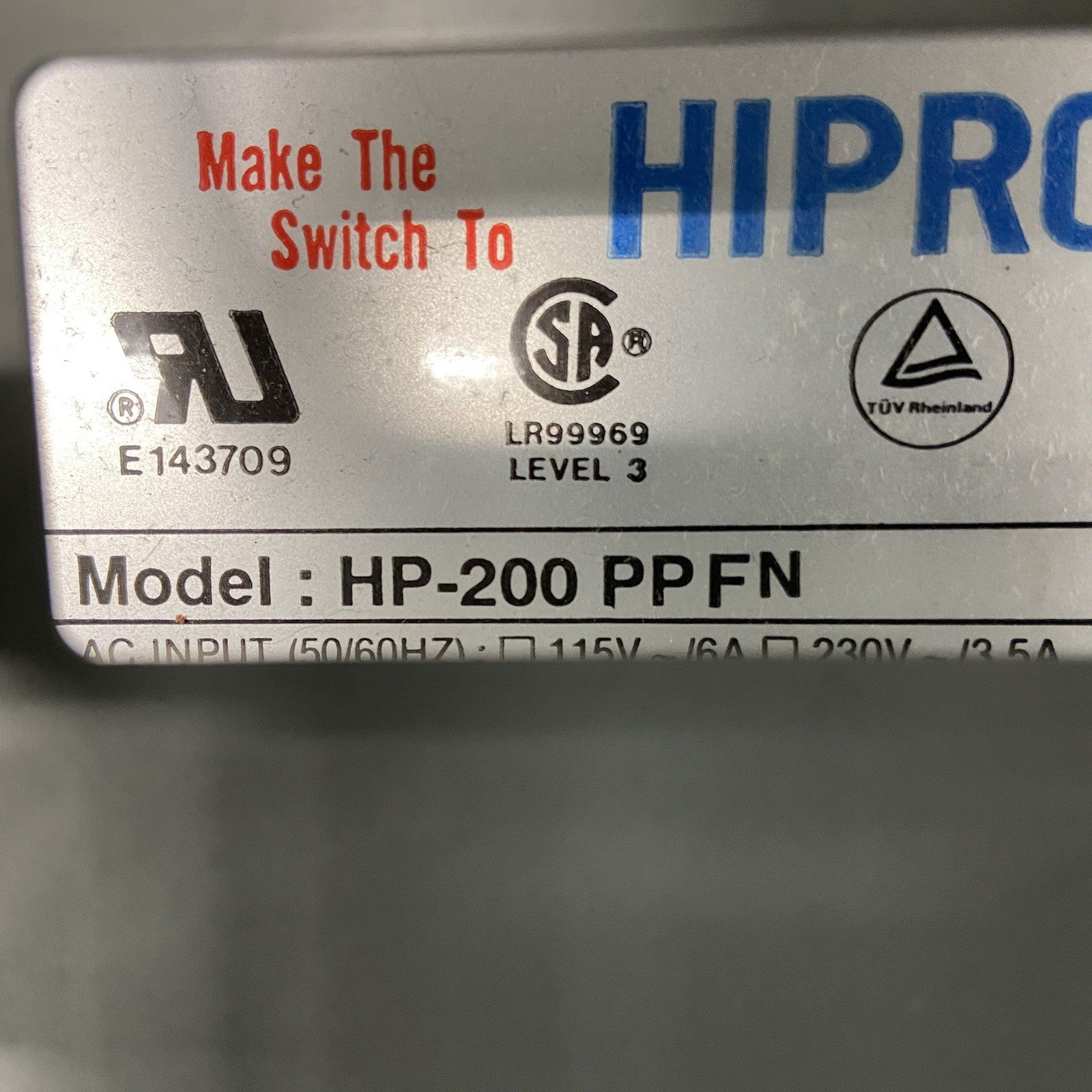 Vintage Zeos Pantera AT Full Tower Computer Case HIPRO HP-200 PPFN 200W AT PSU6
