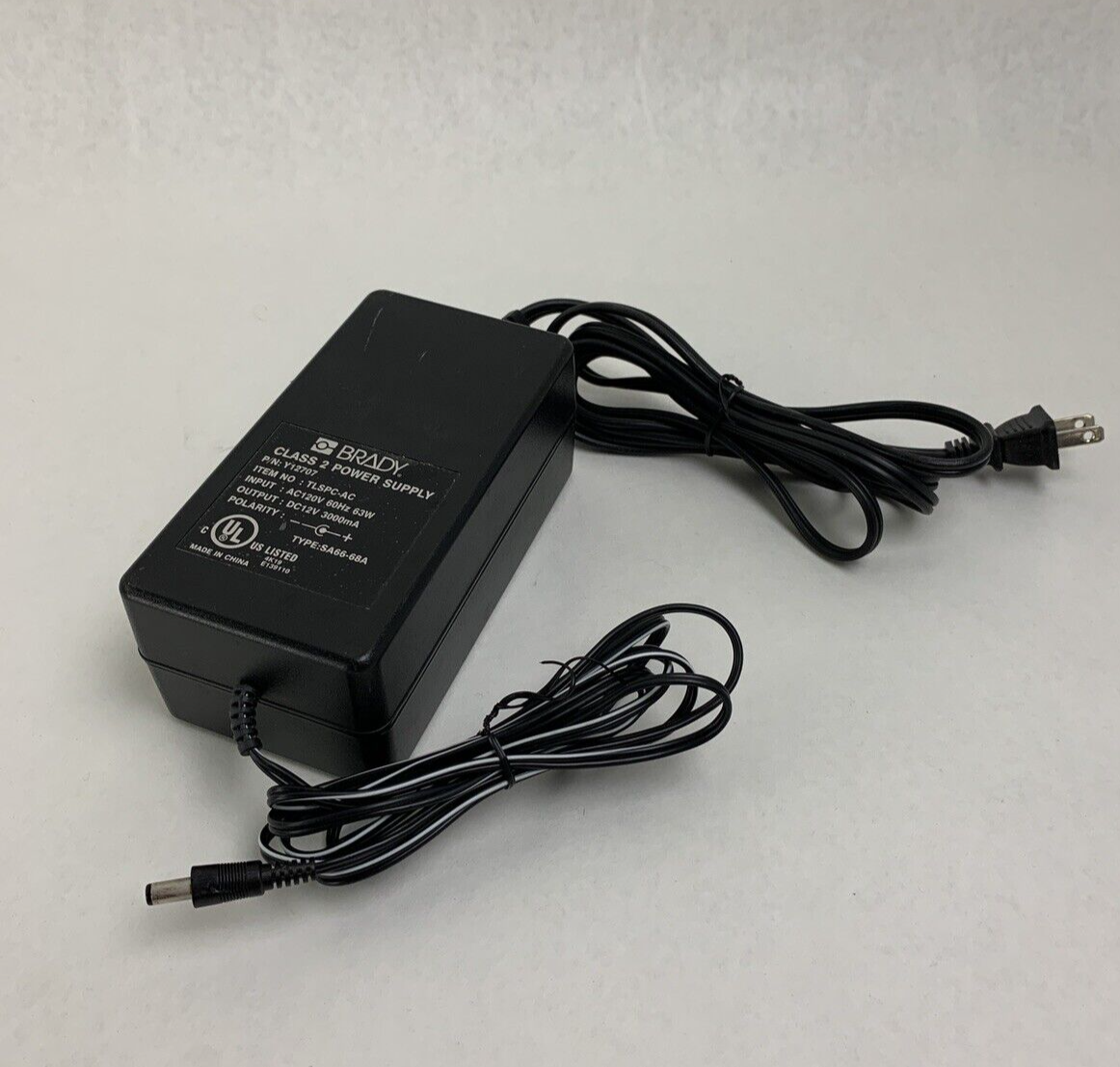 Brady TLSPC-AC Y12707 TLS PC Link Thermal Labeling System Power